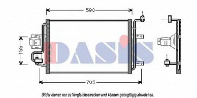 AKS DASIS 482040n -  Конденсатор, кондиционер